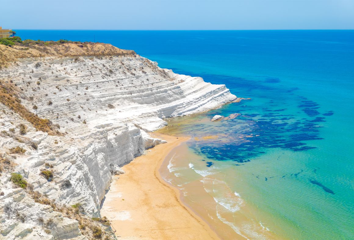 Scala dei Turchi, pláž na Sicílii