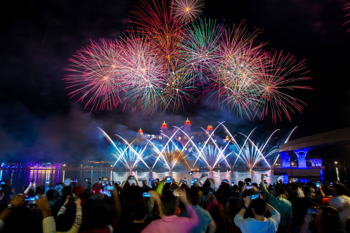1. Velkolepé ohňostroje v Dubaji