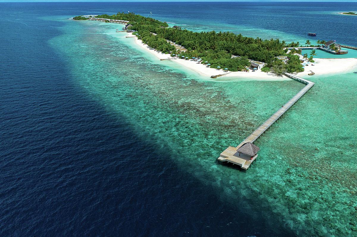 Oblu at Helengeli, letecký pohled