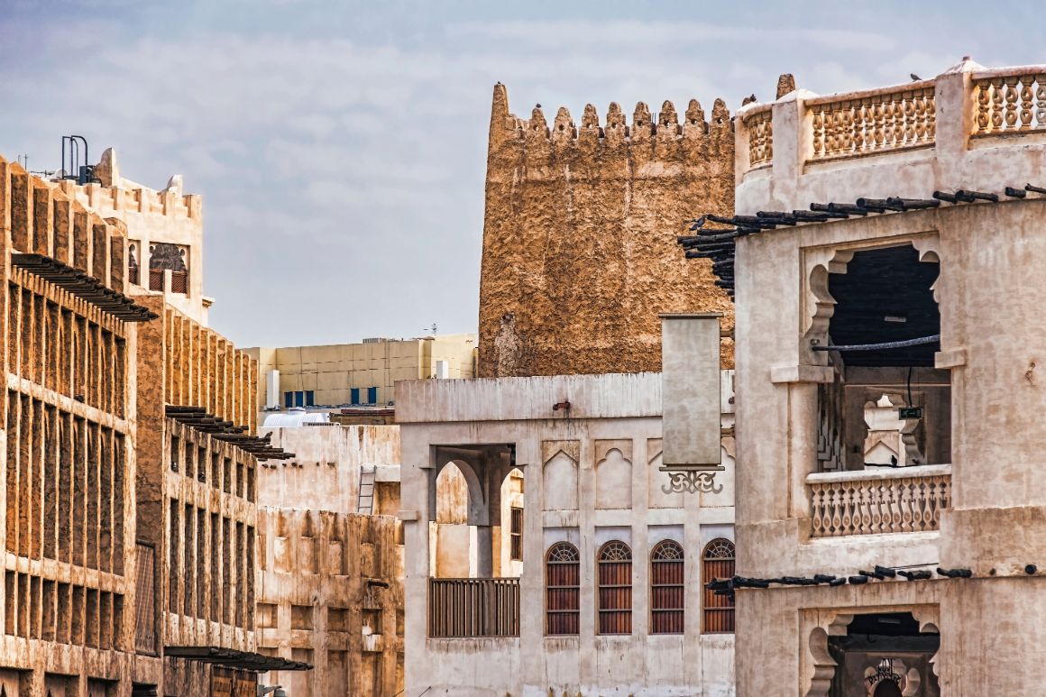 Historické domy v Dauhá