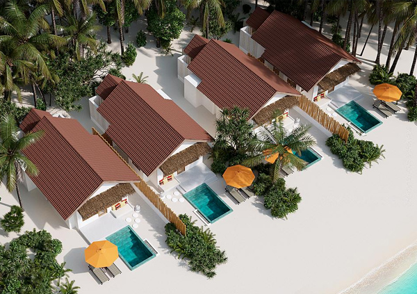 Oblu Select Lobigili, plážová vila s bazénem