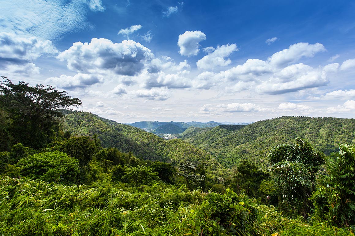 Krajina národního parku Khao Yai