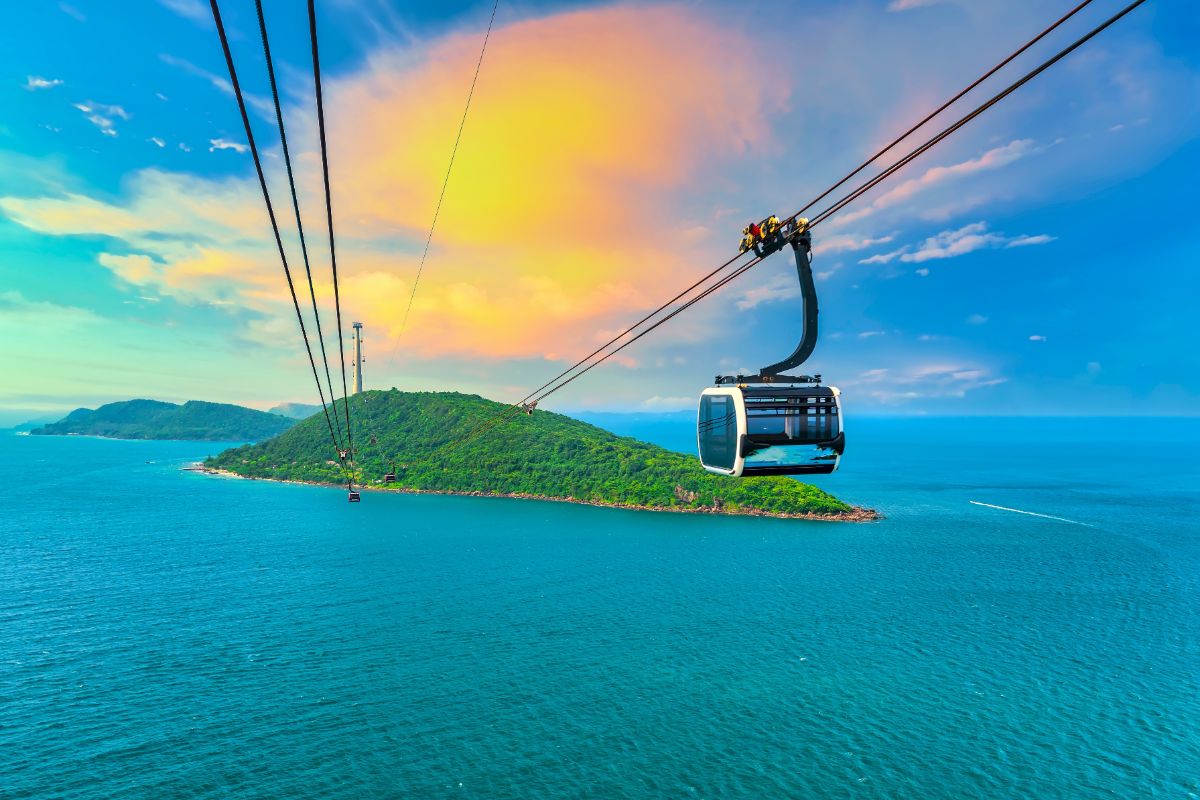 Lanovka na ostrově Phu Quoc
