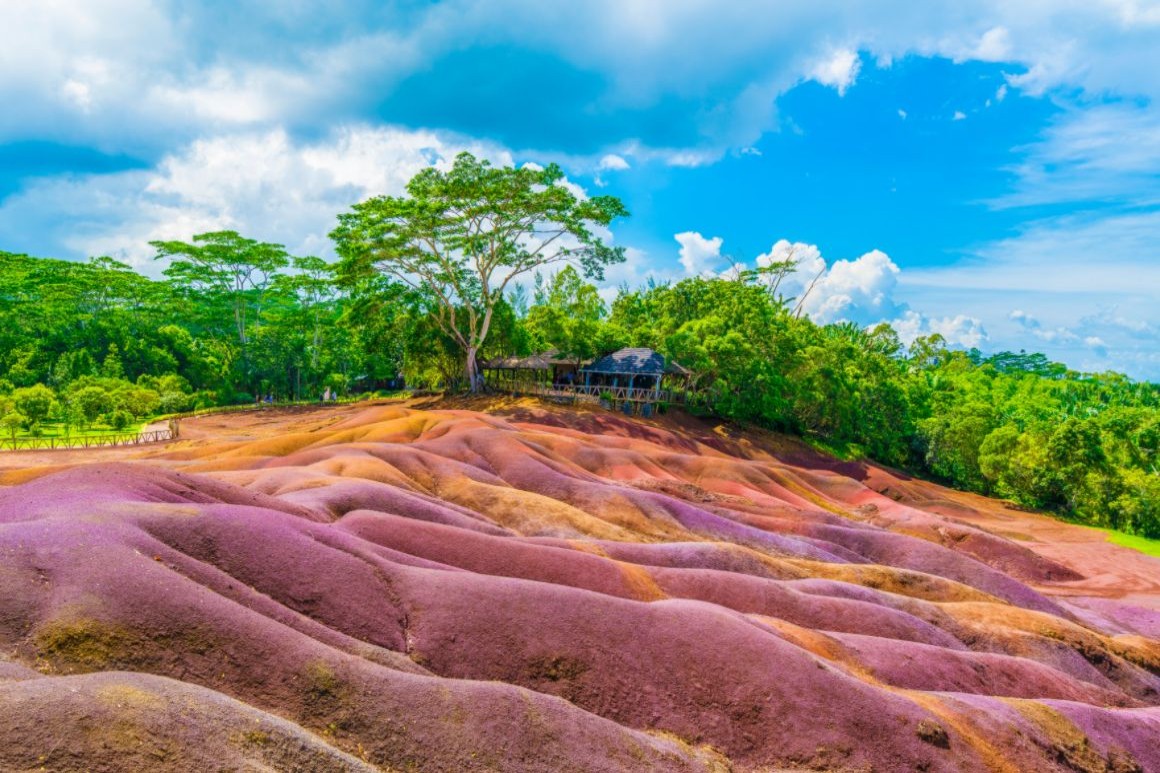 La terre de sept coleurs na Mauriciu