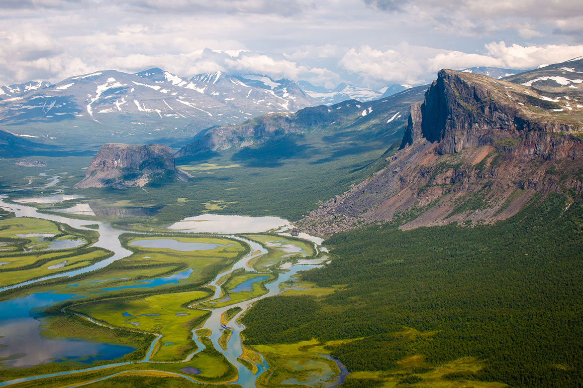 Údolí Rapadalen v NP Sarek