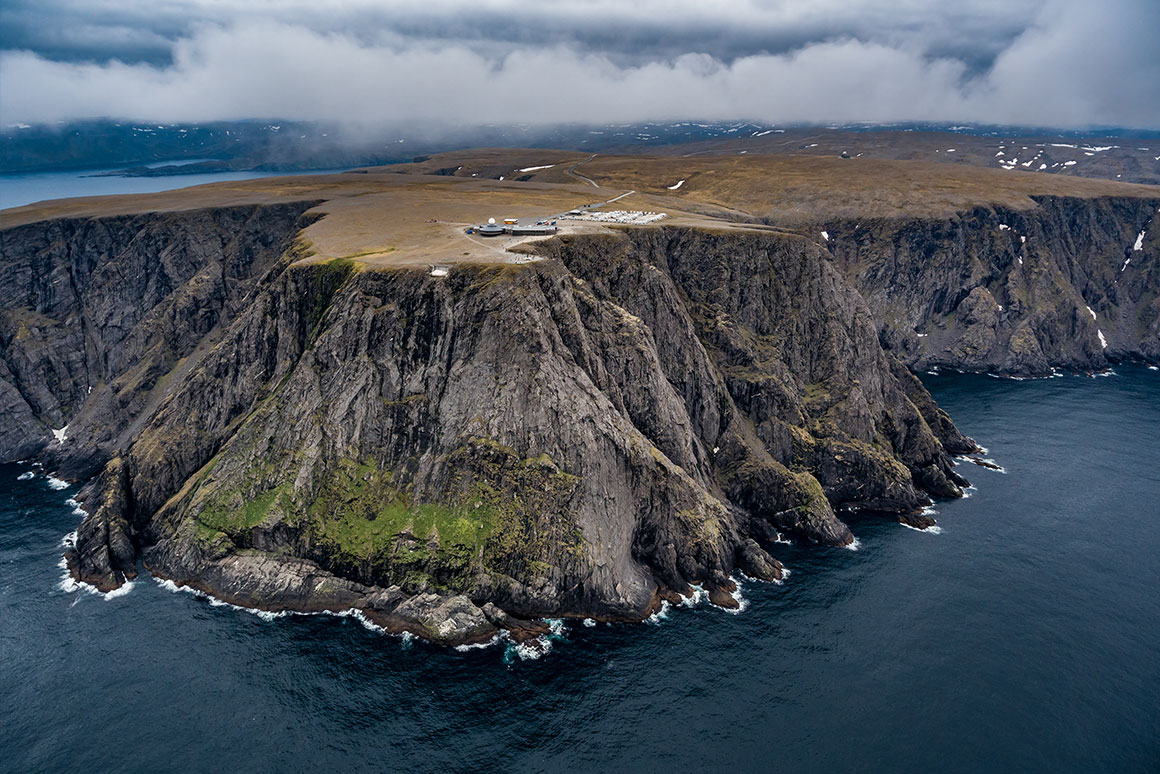 Pohled na Nordkapp ze severu