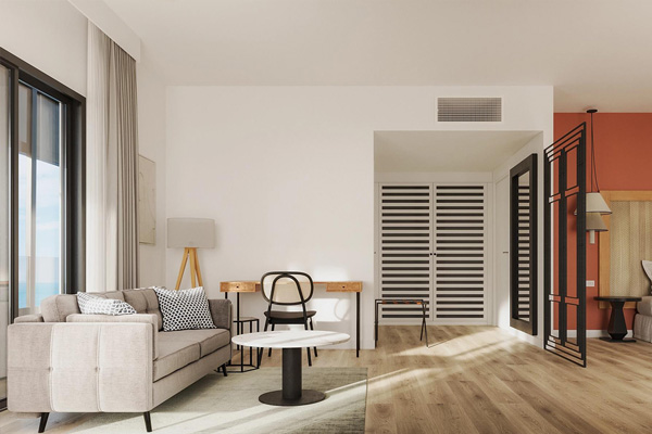 Obývací pokoj dvoulůžkového pokoje